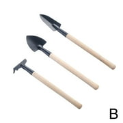 Flower Pots Multifunctional Wooden Handle Small Rake Shovel ✨ Garden Shovel I6H8